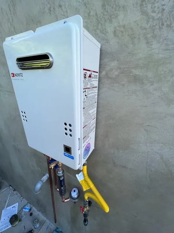 Tankless water heater installation for Dove Canyon homes