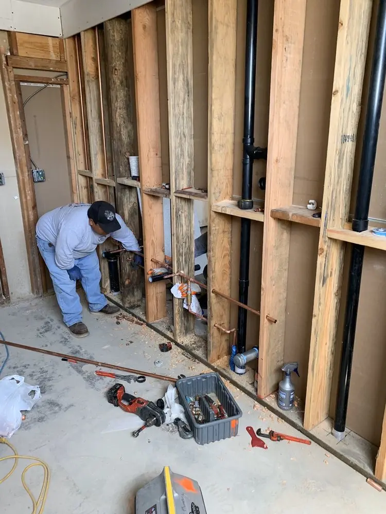 Commercial rough-in plumbing for Water Heater Replacement in Dove Canyon